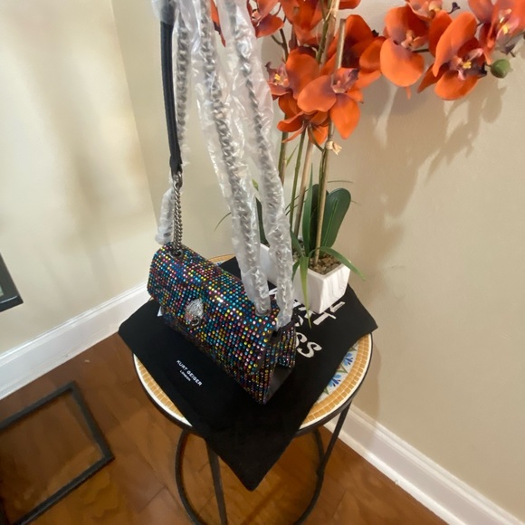 Kurt Geiger London Fabric Medium Kensington Black/Other One Size - Picture 9 of 10